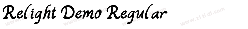 Relight Demo Regular字体转换